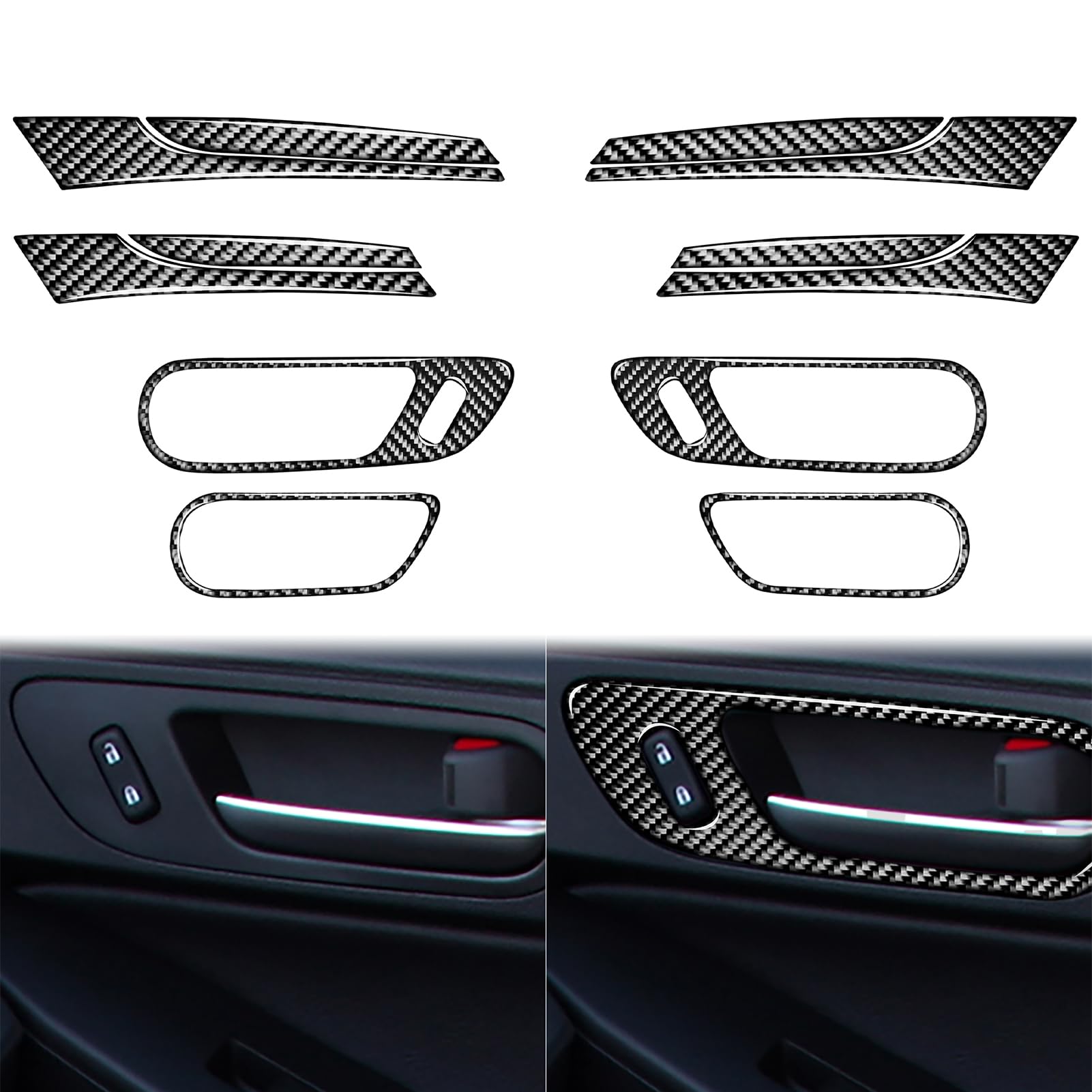 Amazon.com: Generic Car Inner Door Pusher Door Handle Trim Panel